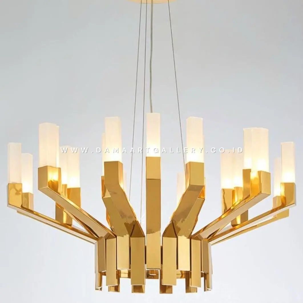 Lampu Gantung Chandelier Tembaga Kuningan